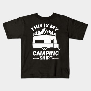 This Is My Camping Shirt - Funny Camper Camping car Kids T-Shirt